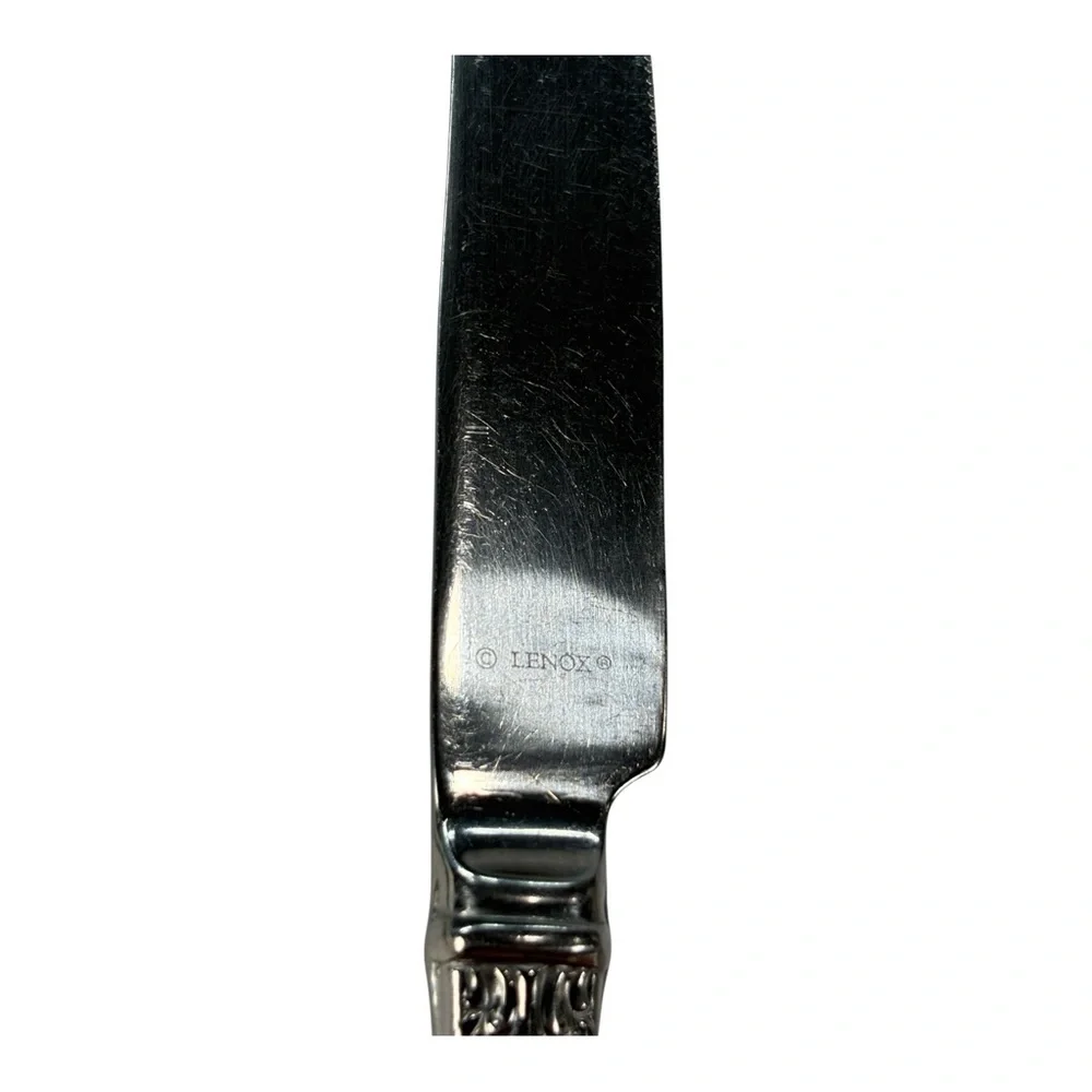 5 - Lenox Tudor Bead Augusta 18/10 Stainless Steel Flatware Dinner Knives
